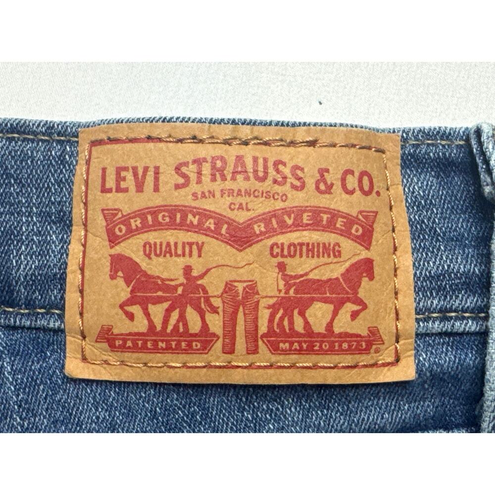 Levi's 724 Women's High Rise Straight Leg Blue Jeans - Size 24x28 (24x26.5) - Picture 3 of 7